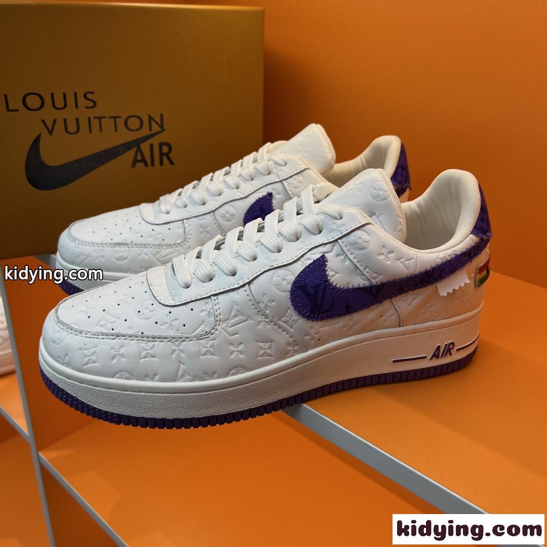 LV x OFF-WHITE x Nike 人気 オフホワイト スニーカー コピー おしゃれ カジュアル レースアップ-2