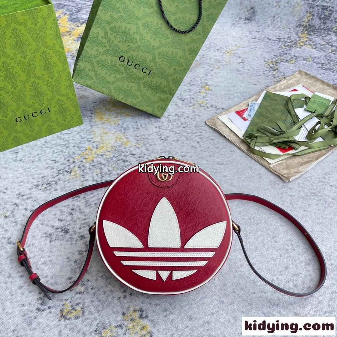 お洒落 可愛い adidas x Gucci&〔オフィディア〕グッチ バッグ コピー ショルダーバッグ レッド-0
