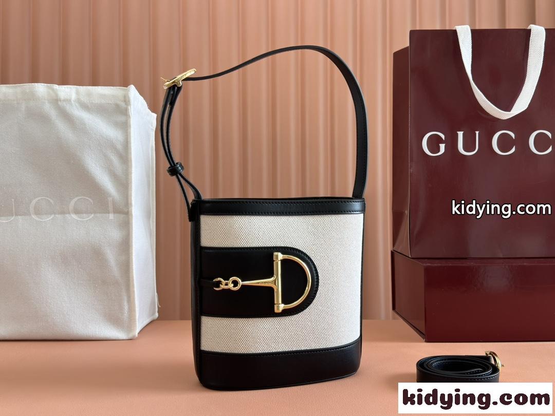 GUCCI 73 スモール バケットバッグ グッチ バッグ スーパーコピー 833665 キャンバス&レザー-0