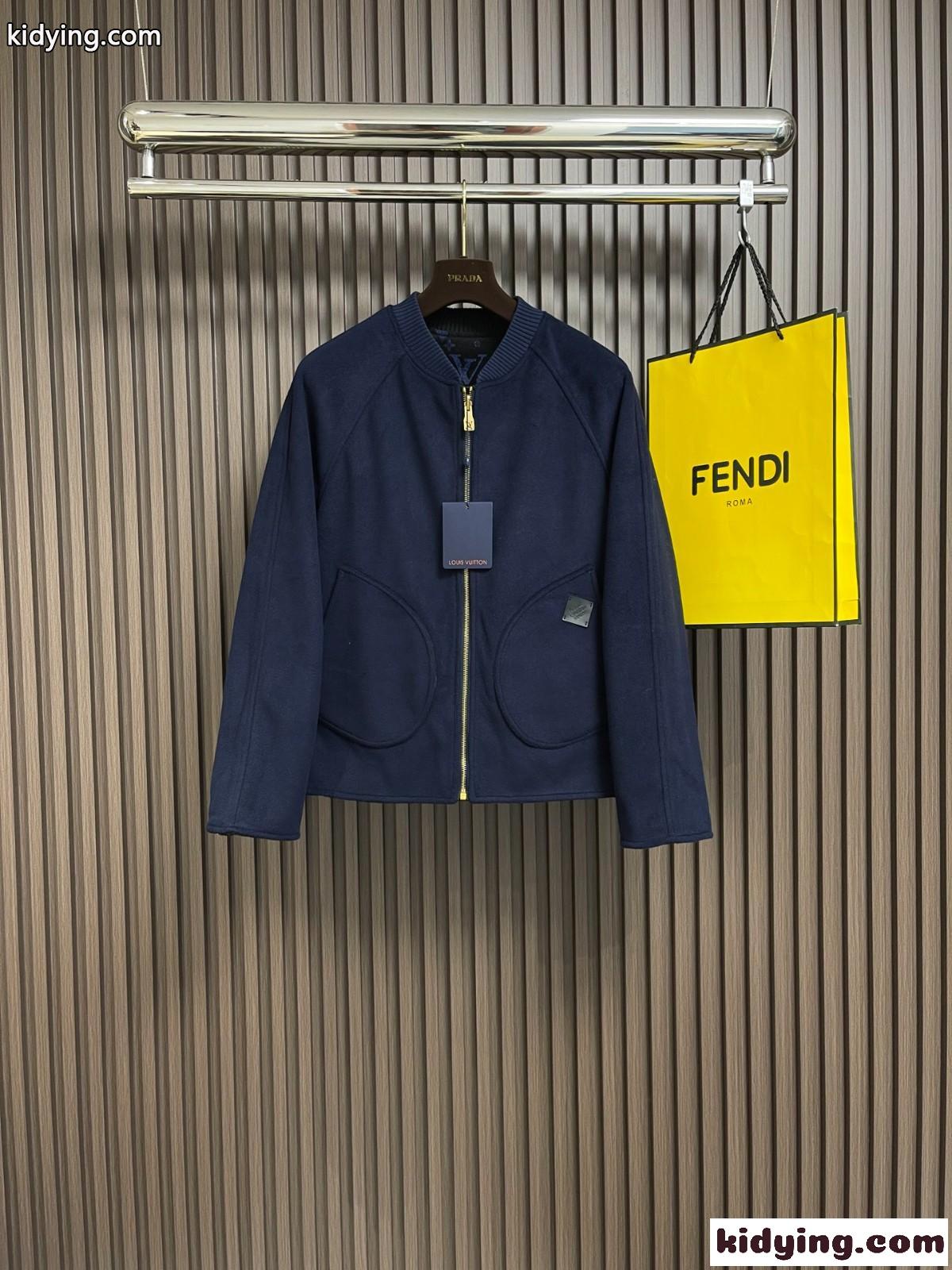 ダブルフェイスウールリバーシブルブルゾン ルイヴィトン ジャケット コピー-1