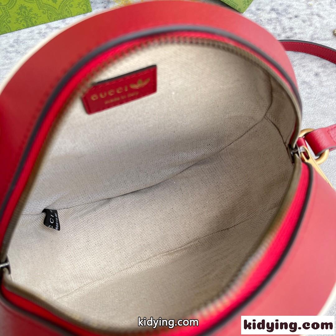 お洒落 可愛い adidas x Gucci&〔オフィディア〕グッチ バッグ コピー ショルダーバッグ レッド-3