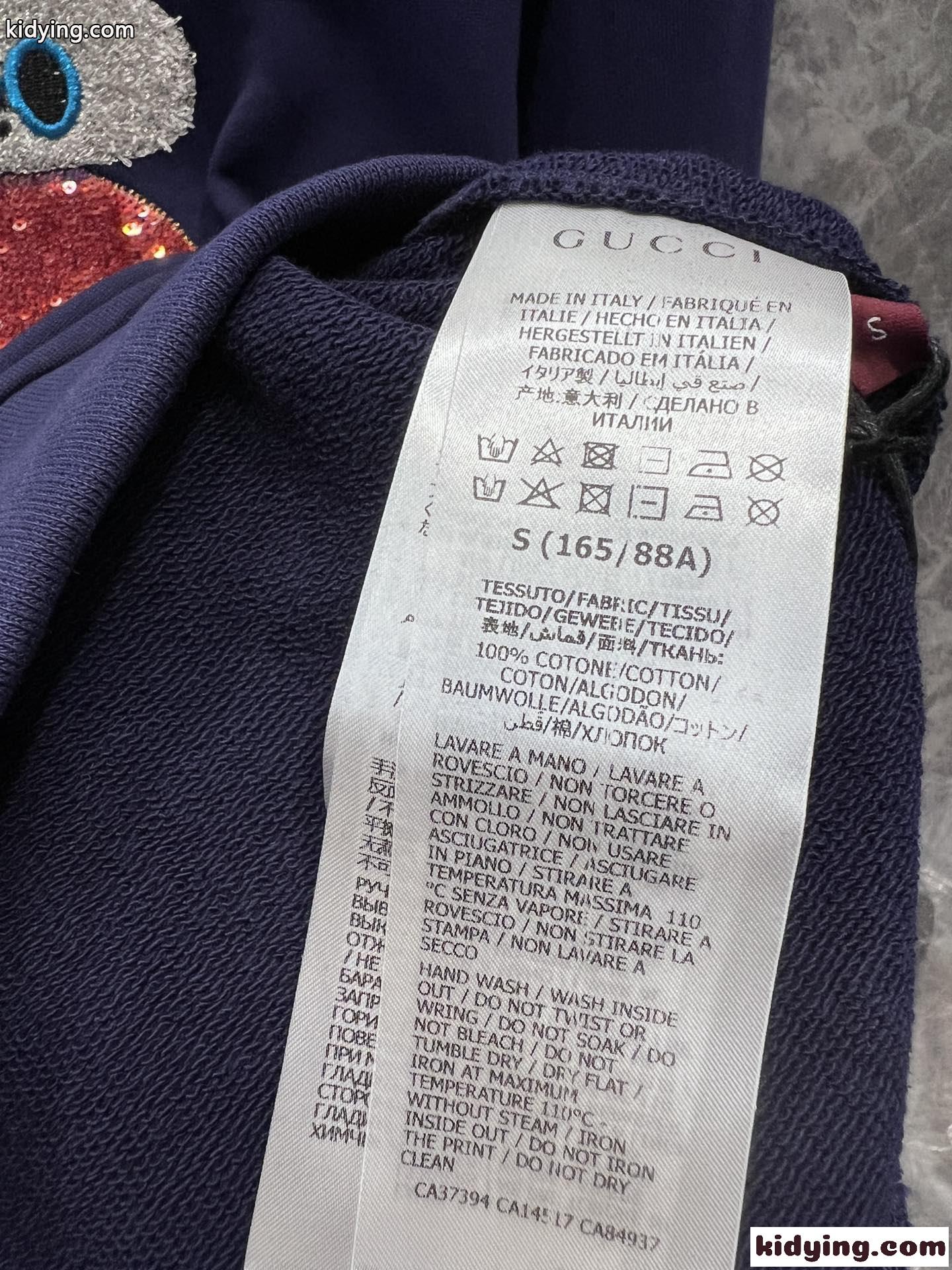 可愛い コットン スウェットシャツ グッチ Tシャツ コピー クルーネック-2