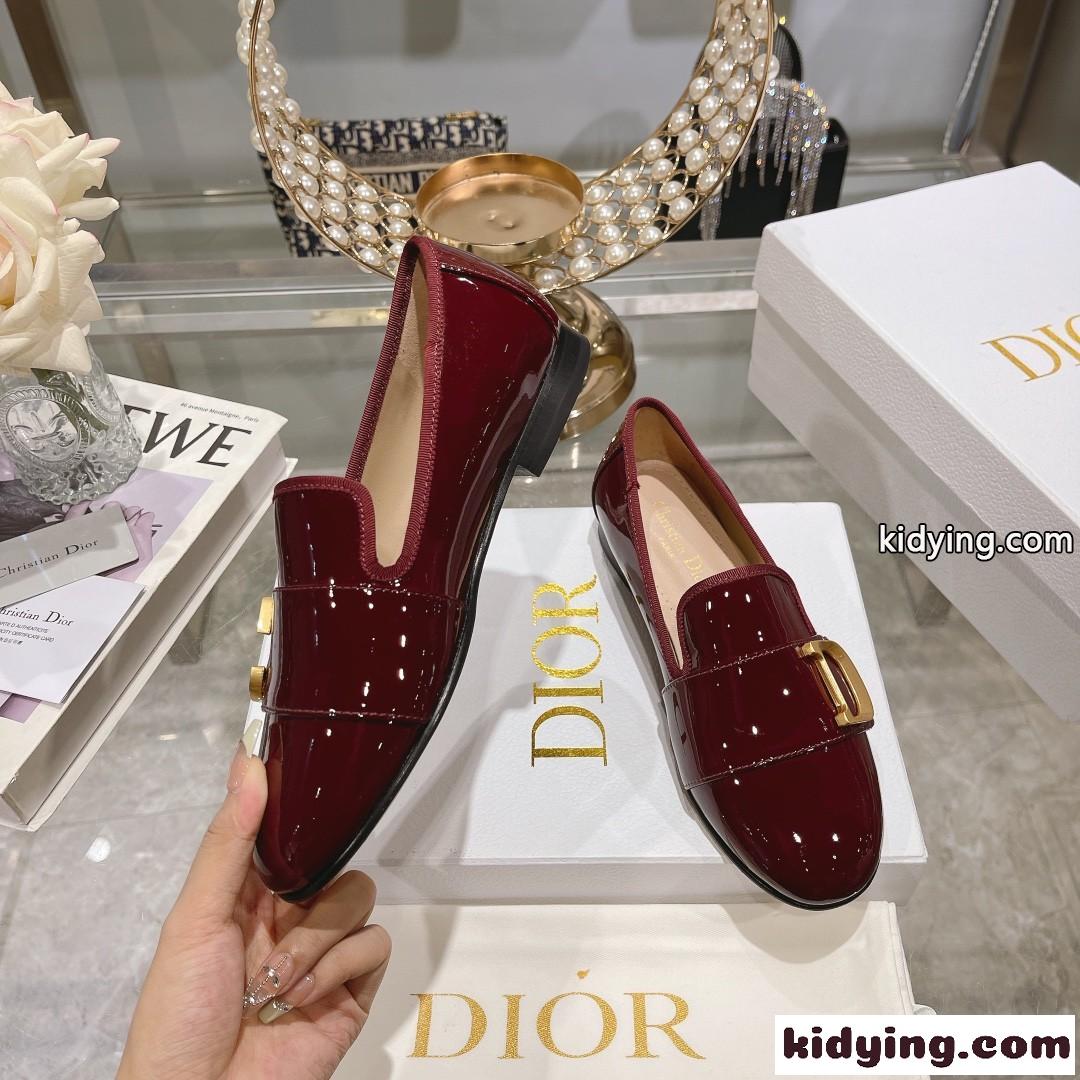 C’EST DIOR バレエフラット クリスチャン・ディオール シューズ コピー レッド-4