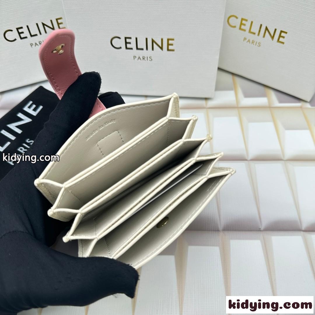 人気 セリーヌ CELINE アコーディオン カードホルダー 偽物 ロゴ-2