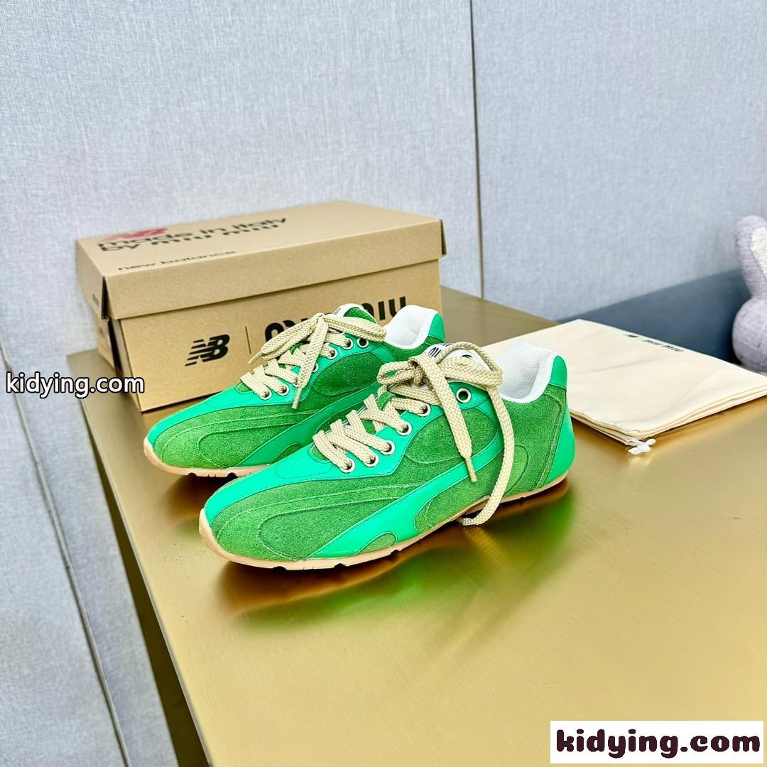 大人気 Miu Miu x New Balance ローカットスニーカー スーパーコピー グリーン-0