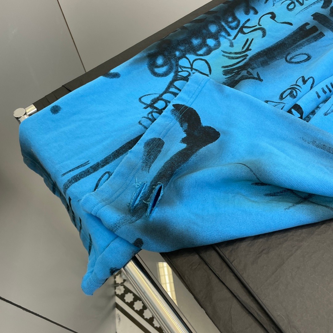 バレンシアガ SKATER BAGGY スウェットパンツ コピー カジュアル 人気 ブルー-4