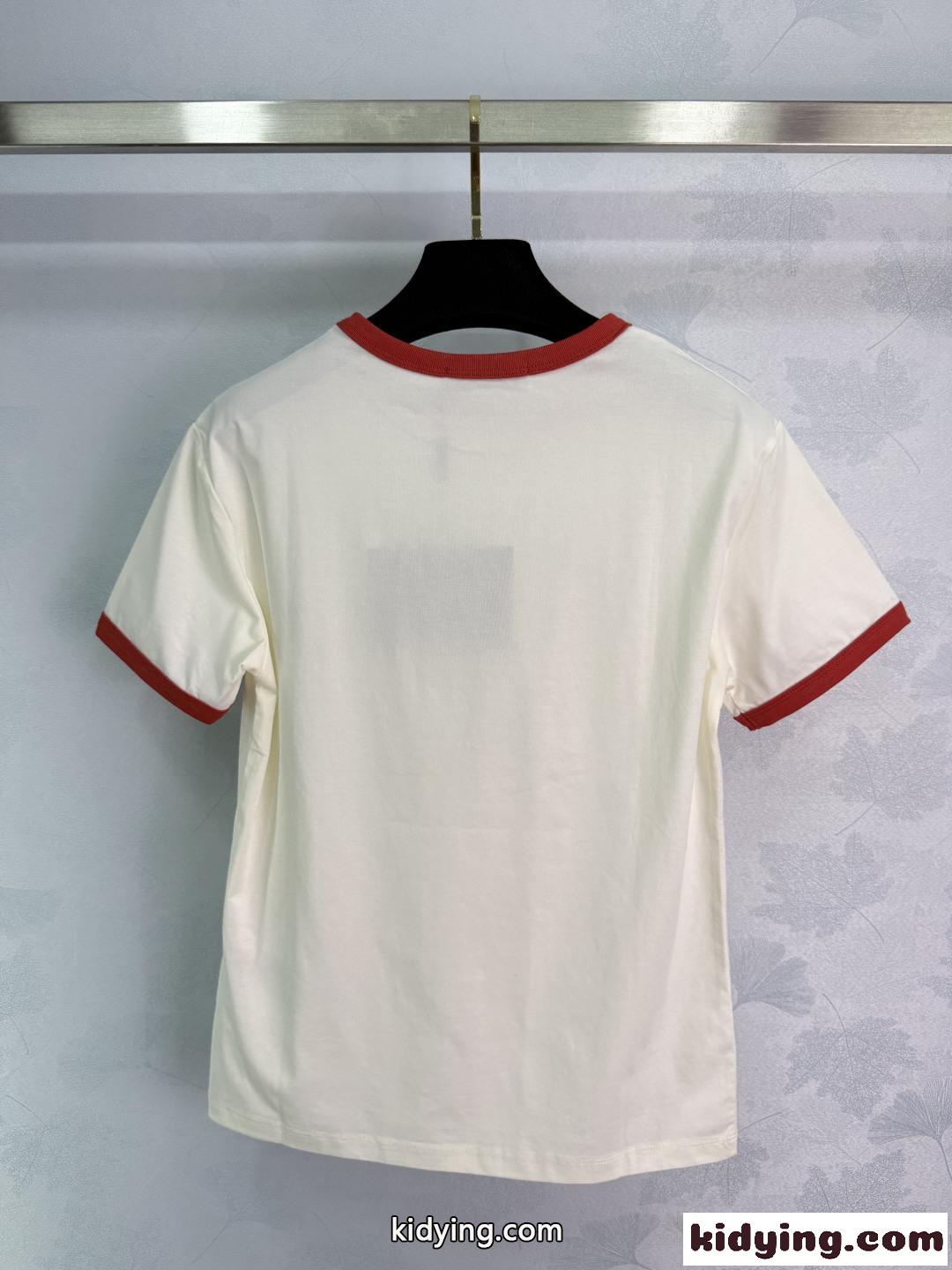 ヴィンテージ プリント クルーネック プラダ Tシャツ 偽物 コットン-4