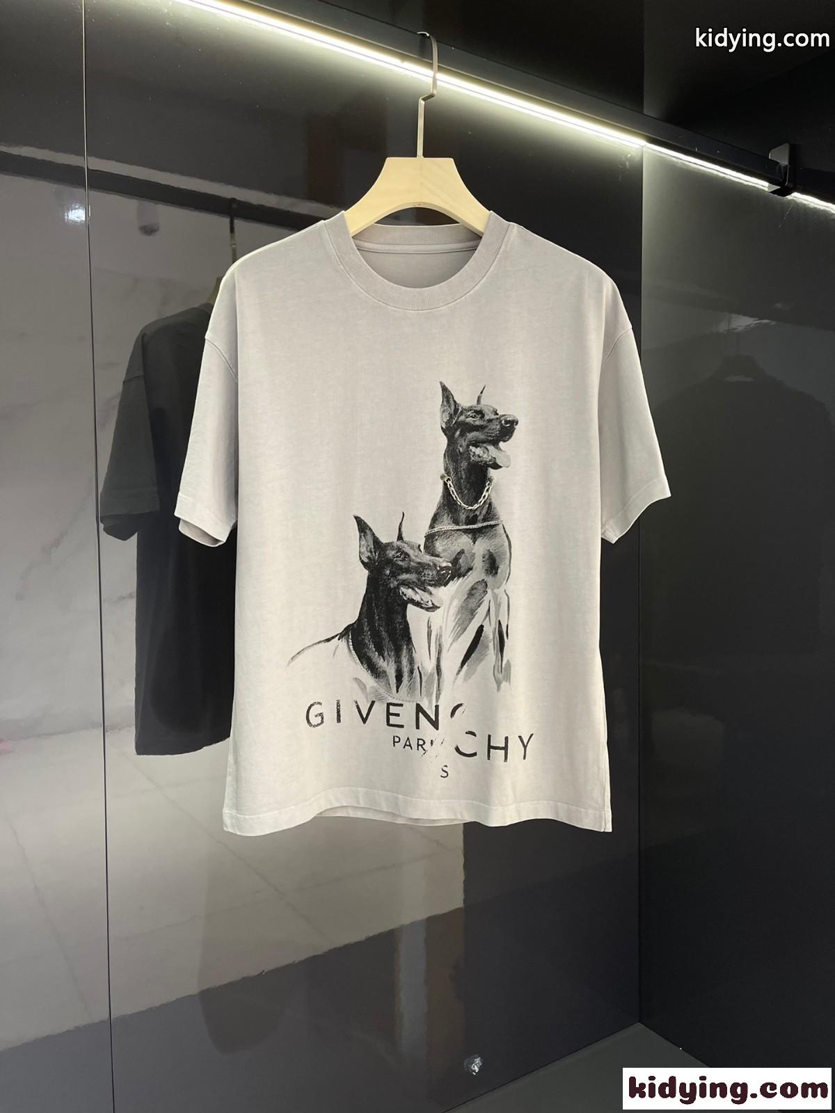 メンズ ファッション トップス 半袖 プリント ジバンシィ Tシャツ コピー カジュアル おしゃれ 春夏 ホワイト ブラック-3
