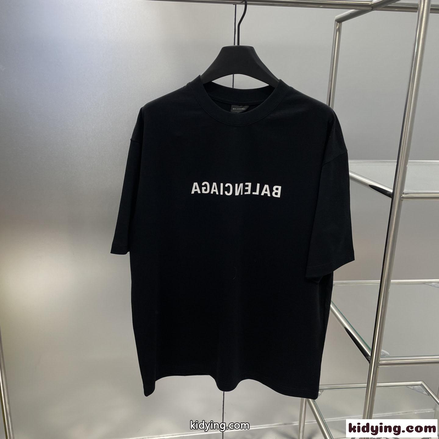 シンプル MIRROR ロゴ 半袖Tシャツ バレンシアガ Tシャツ コピー ユニセックス ファッション-0