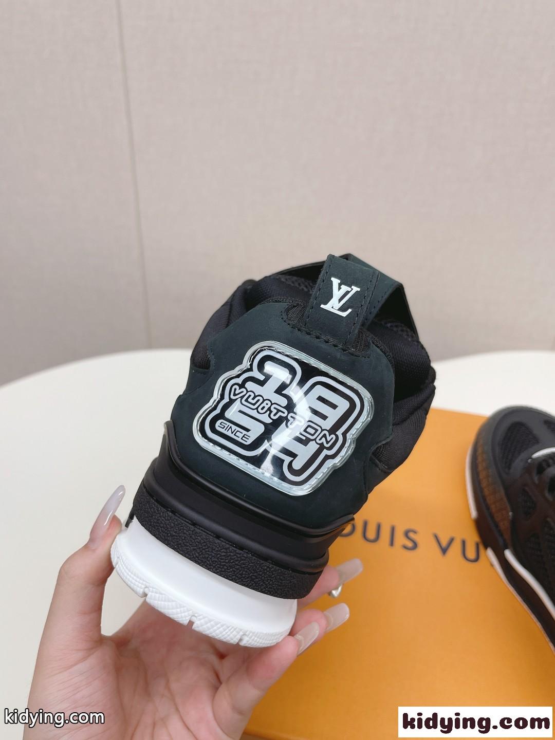 LV スケート・ライン スニーカー ルイ・ヴィトン スーパーコピー ブラック-3