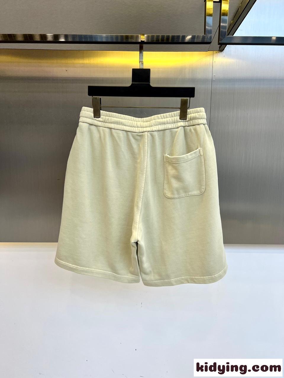クロムハーツ パンツ コピー ショートパンツ カジュアル ロゴ入り ハーフパンツ ベージュ-1