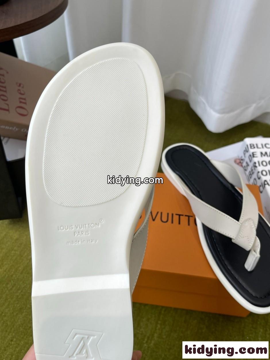 カジュアル LV サンセット トング ルイ・ヴィトン サンダル スーパーコピー ホワイト-0