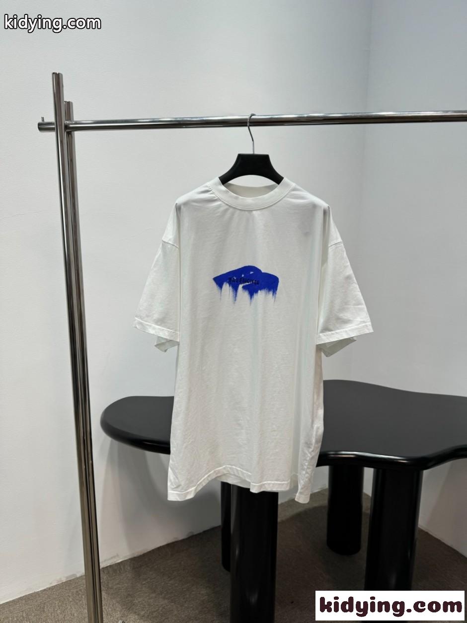 定番 人気 オーバーサイズ 半袖Tシャツ バレンシアガ Tシャツ コピー ホワイト-0
