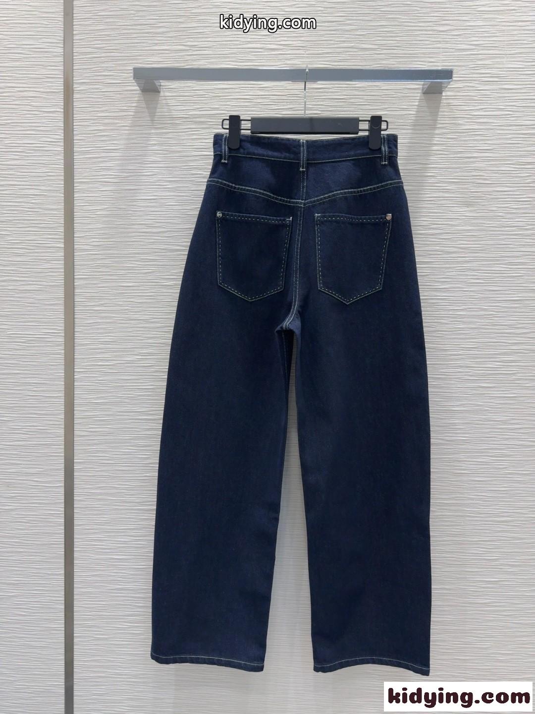 今季トレンド カーブデニムパンツ フェンディ ジーンズ コピー レディース-4
