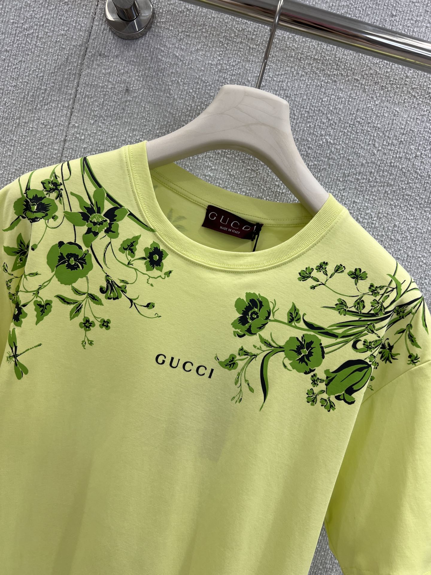 プリント ソフトコットンジャージー Tシャツ グッチ スーパーコピー グリーン-3