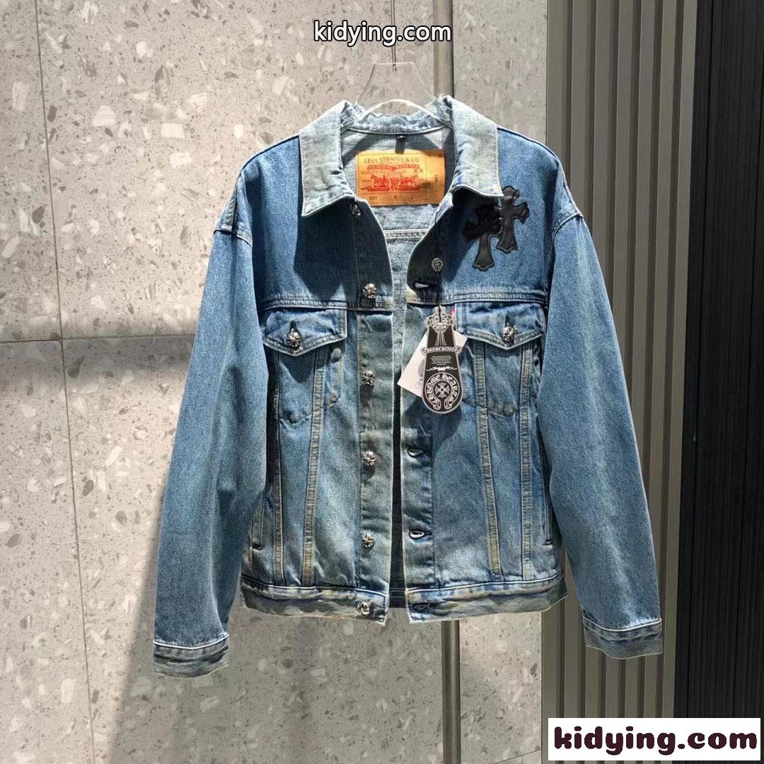 Chrome Hearts×Levis デニムジャケット クロムハーツ ジャケット コピー クロスパッチ-1