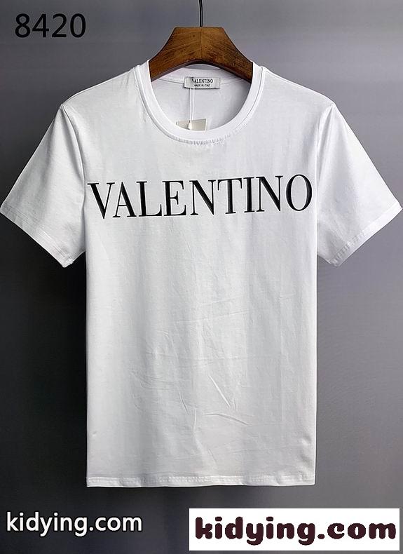 定番 人気 ロゴ プリント クルーネック 快適 半袖 トップス ヴァレンティノ Tシャツ コピー 春夏 おしゃれ ホワイト ブラック-1