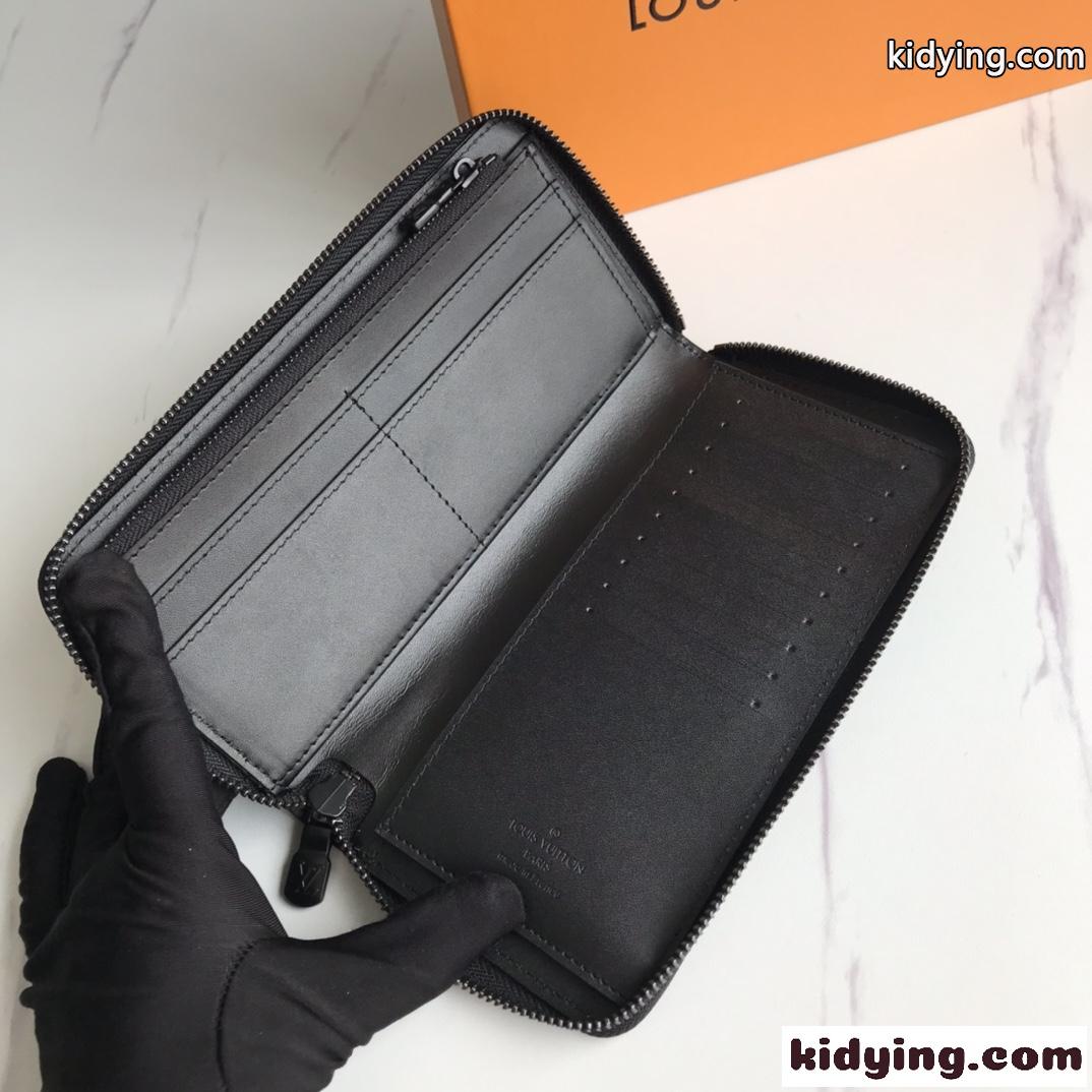 M62902 ファスナー 長財布 モノグラム ルイ・ヴィトン 財布 コピー おしゃれ 定番 人気 メンズ ブラック-4