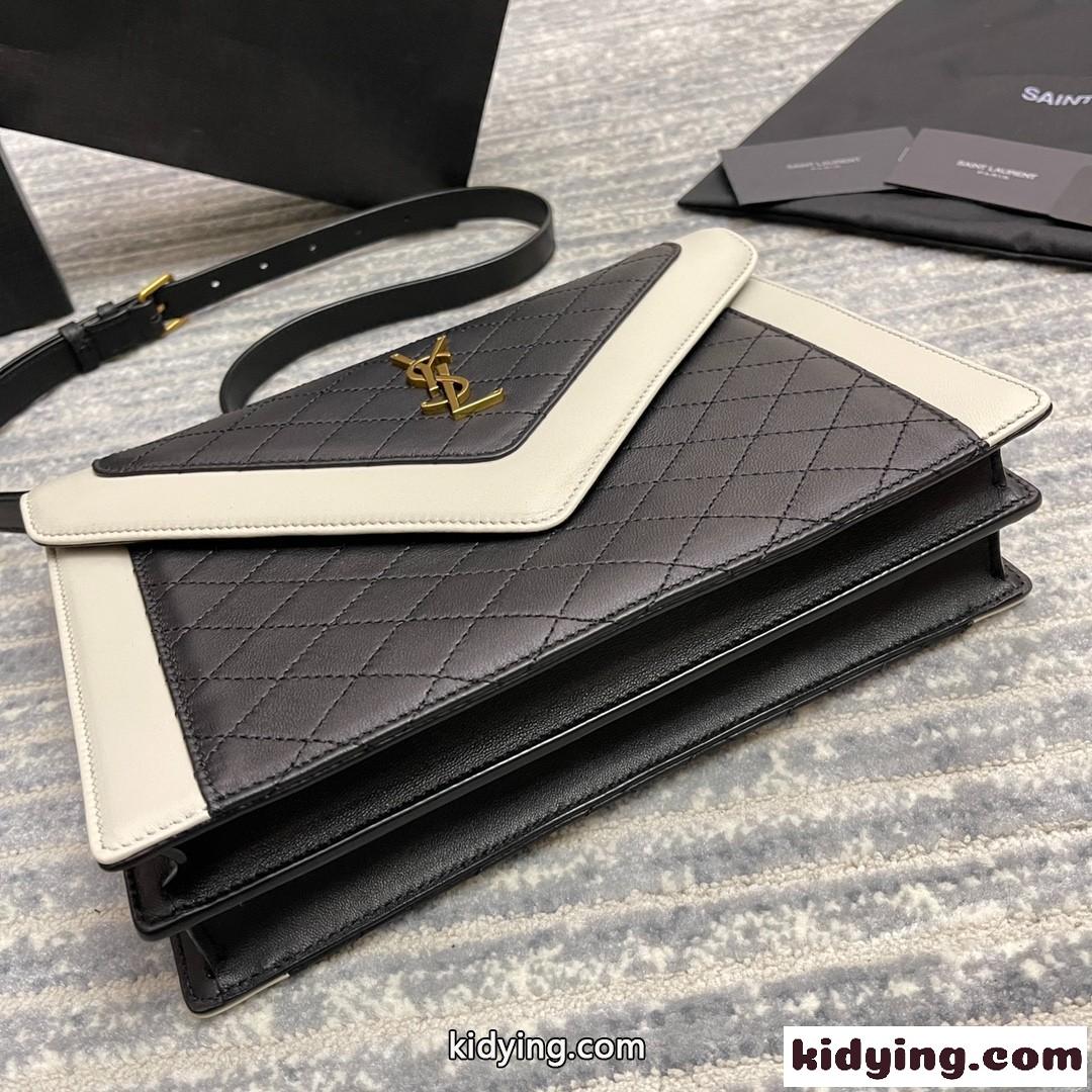 人気 定番 レディース ショルダーバッグ イヴ・サンローラン バッグ コピー 斜め掛け コンパクト マグネット 配色-3