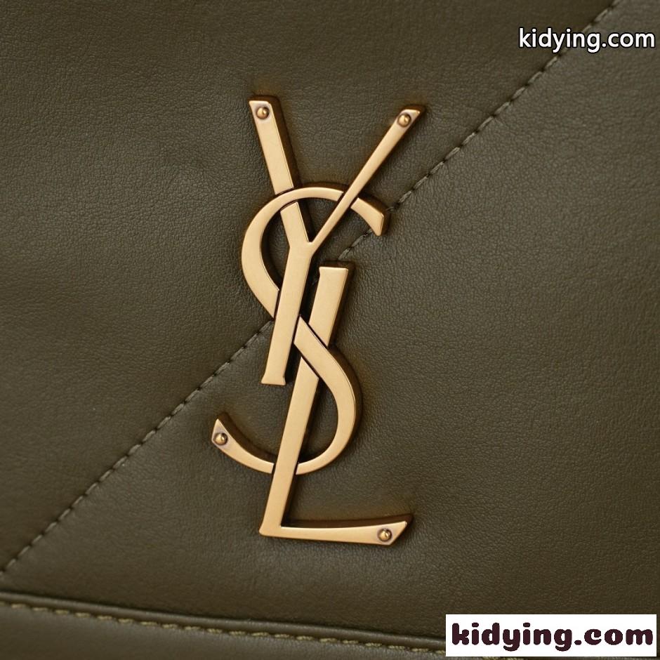 人気 YSL ジェイミー ショッピング イヴ・サンローラン バッグ コピー レザー グリーン-5