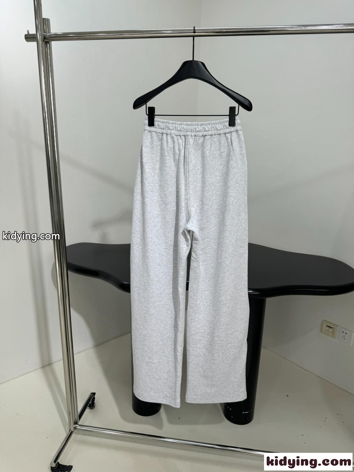 シンプル ユニセックス スウェットパンツ アレキサンダーワング パンツ 偽物 ライトグレー-0