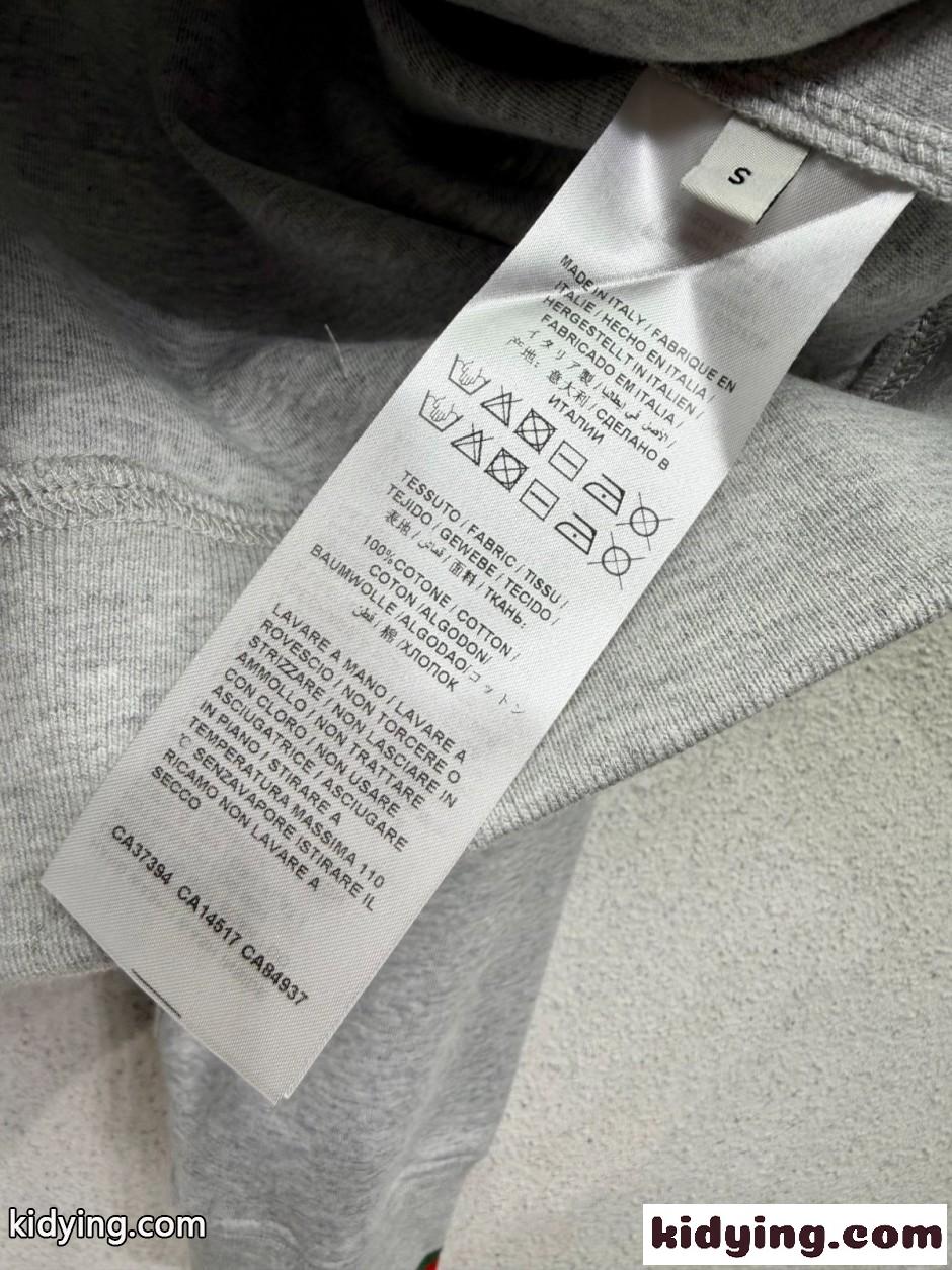 ウェブストライプ コットン スウェットシャツ グッチ Tシャツ コピー グレー-4