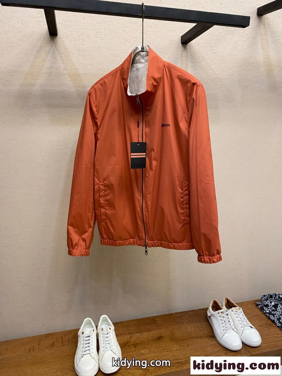 上品 カジュアル リバーシブルブルゾン エルメネジルド・ゼニア ジャケット 偽物-1