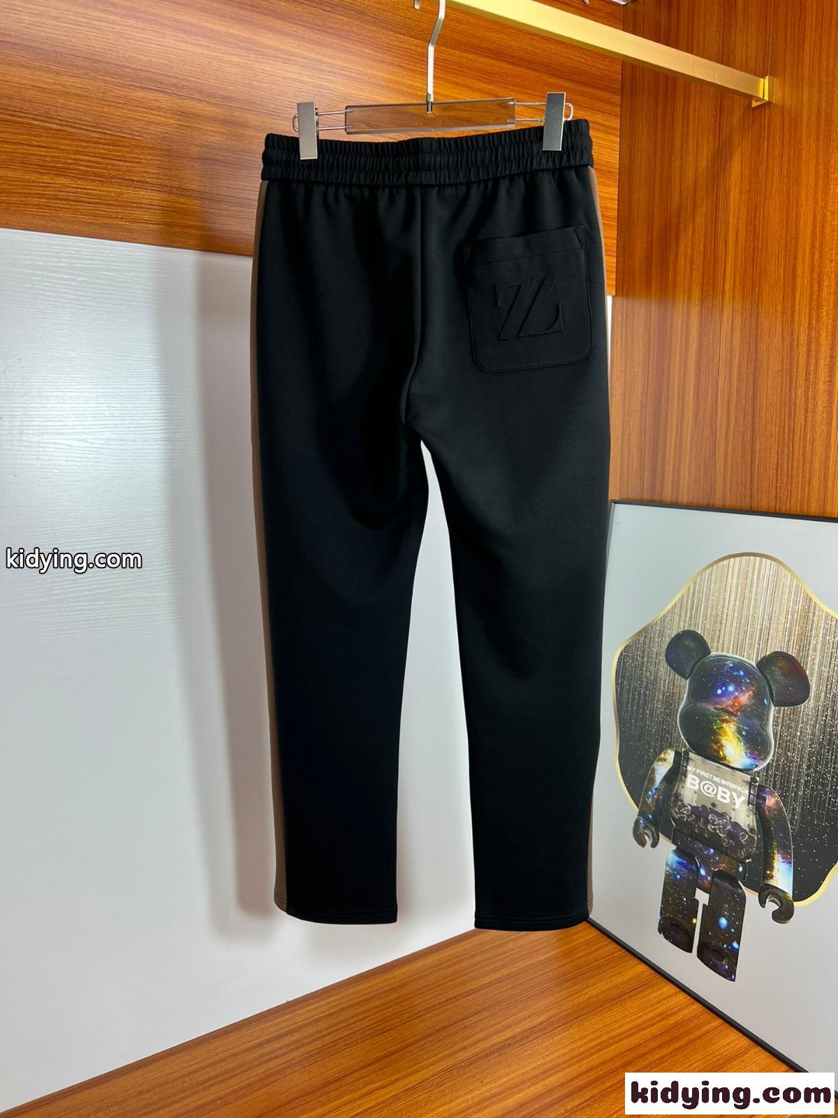 エルメネジルド・ゼニア パンツ コピー メンズ おしゃれ サイドライン カジュアルパンツ-1