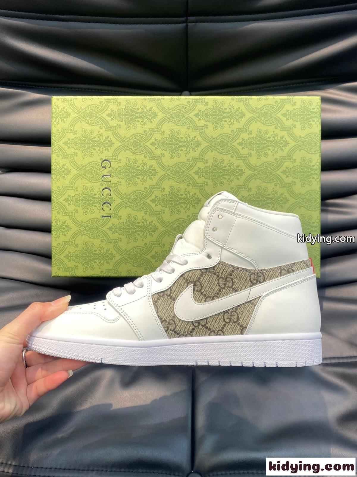 Gucci X nike グッチ スニーカー コピー ハイトップスニーカー メンズシューズ-3