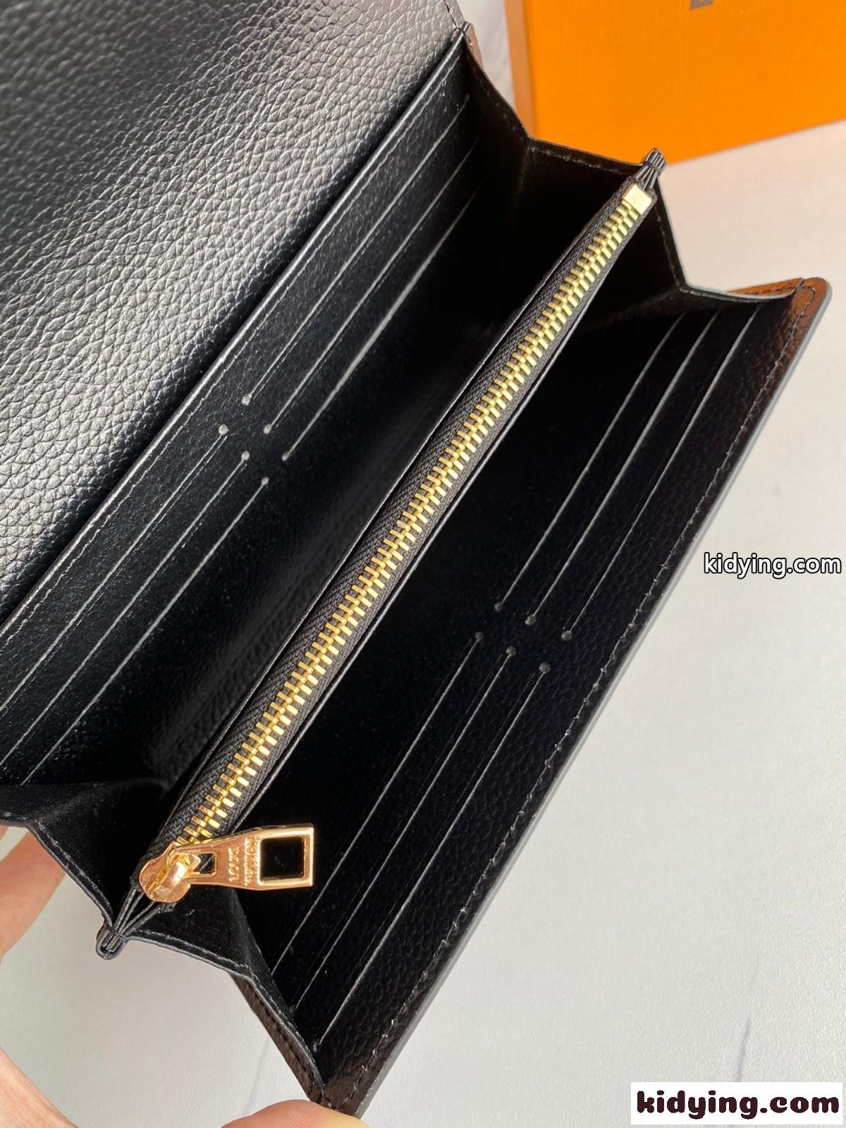 ルイヴィトン 財布 コピー モノグラム・アンプラント LVクラフティ ポルトフォイユ・サラ M69514 ブラウン-2