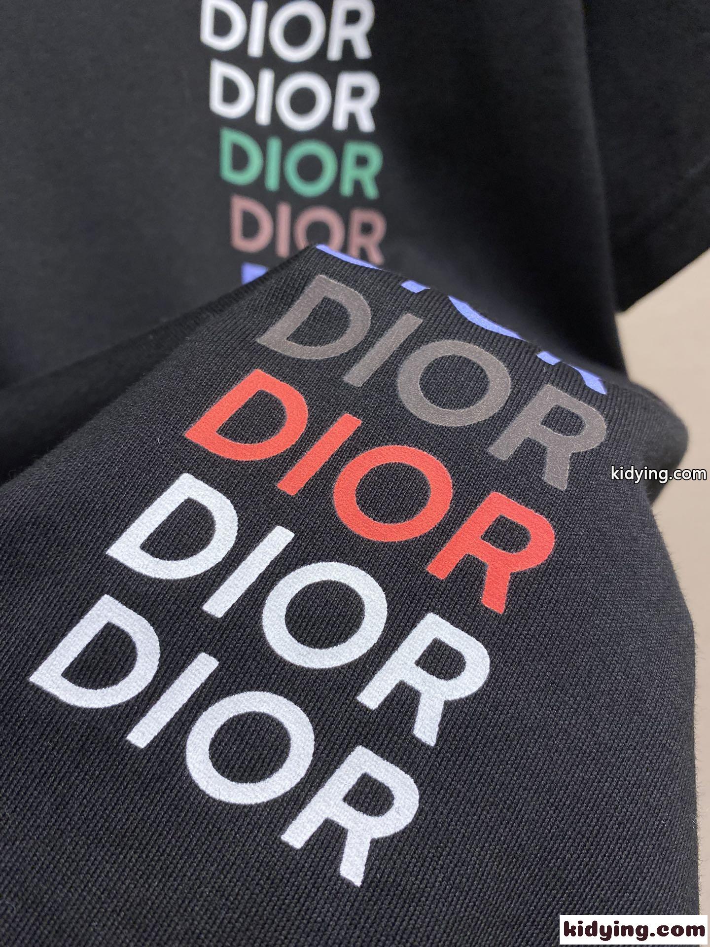 人気 おしゃれ ロゴ入り クリスチャン・ディオール Tシャツ コピー 半袖Tシャツ ブラック-3