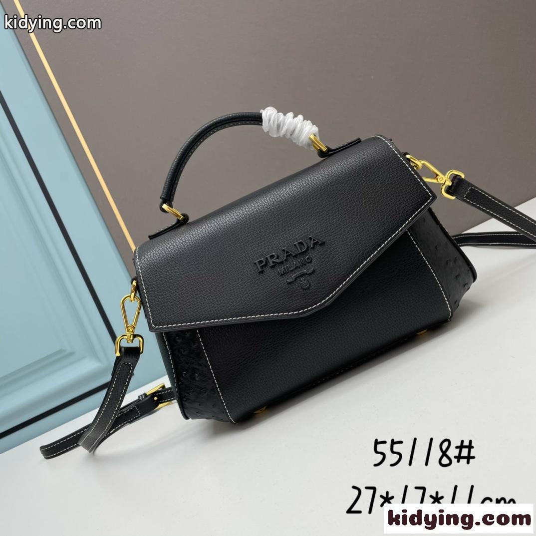 プラダ バッグ コピー カジュアル レザー 2WAY レディース ハンドバッグ おしゃれ 人気-0