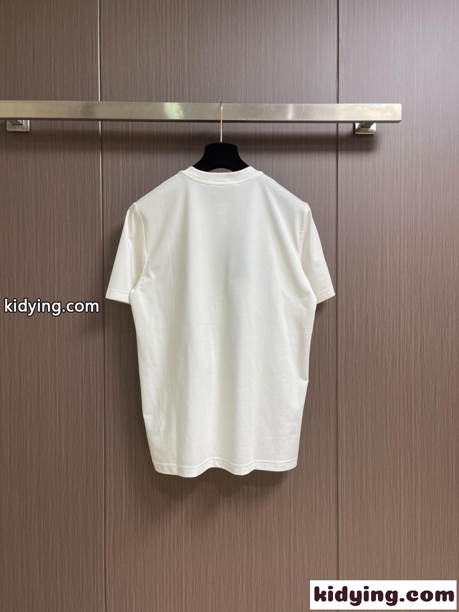 おしゃれ ロゴ入り クルーネック 半袖Tシャツ グッチ Tシャツ 偽物 ホワイト-2