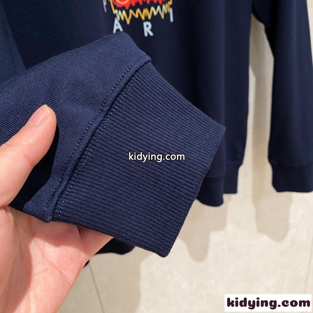 定番 タイガー コットン スウェットシャツ ケンゾー Tシャツ コピー ブルー-3