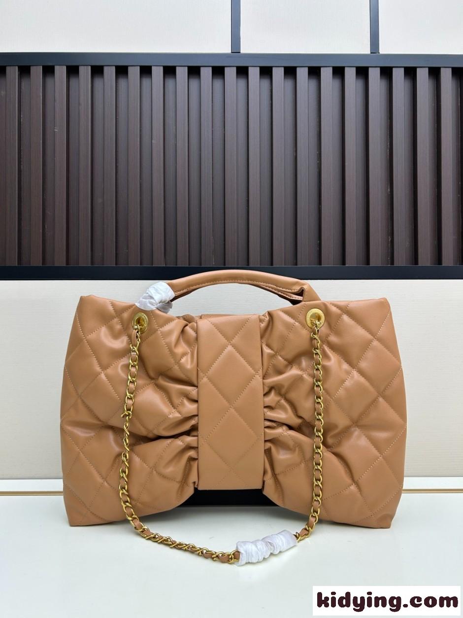 25K&大人気 CHANEL チェーンバッグ リボン シャネル コピー ブラウン-1