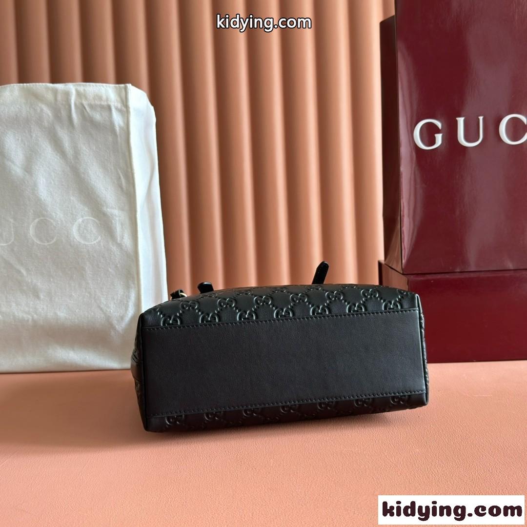 GGエンブレム ミディアム トートバッグ グッチ バッグ スーパーコピー 847456 ブラック-3