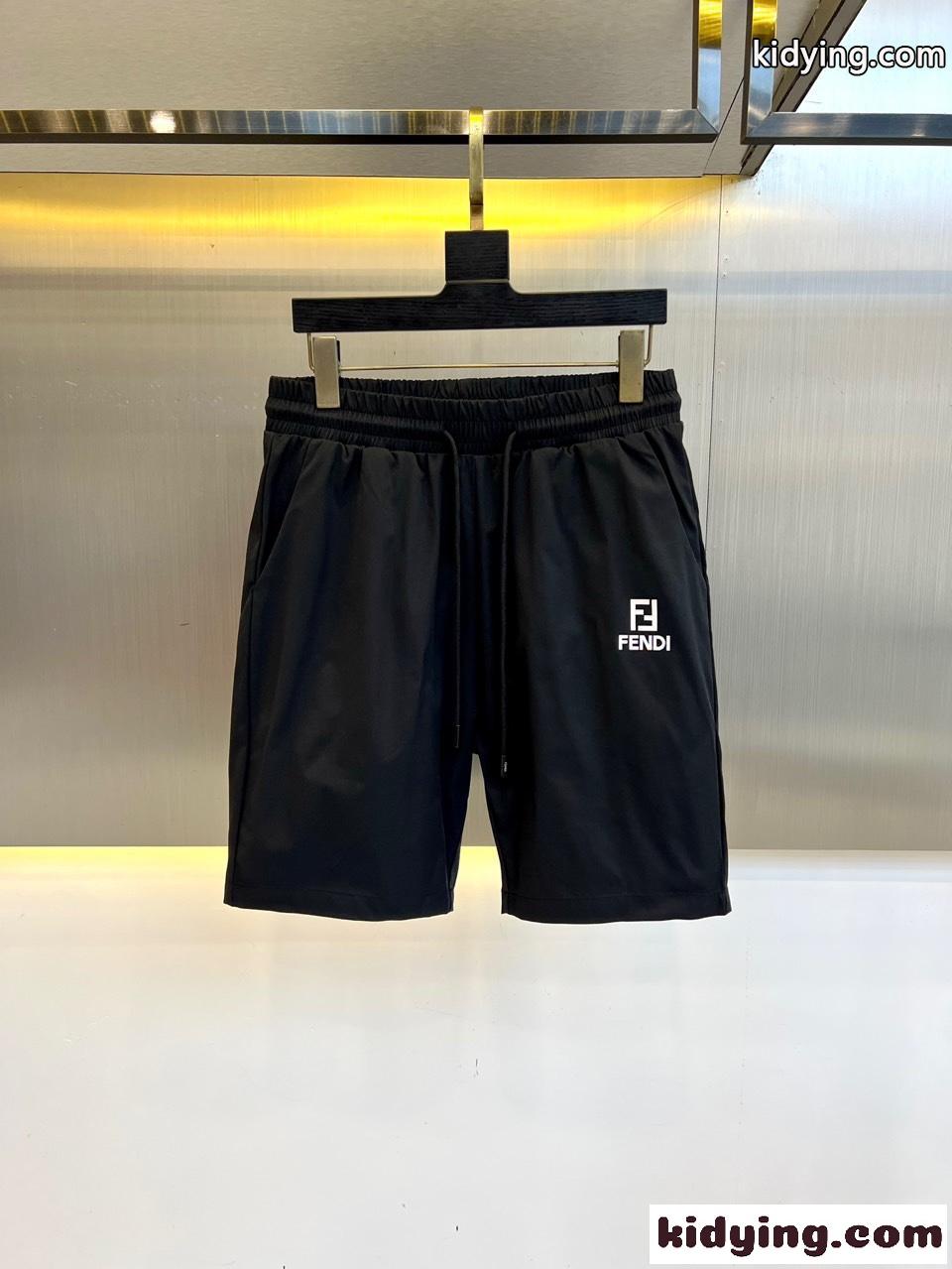 定番 カジュアル ショートパンツ フェンディ パンツ 偽物 合わせやすい ブラック-0