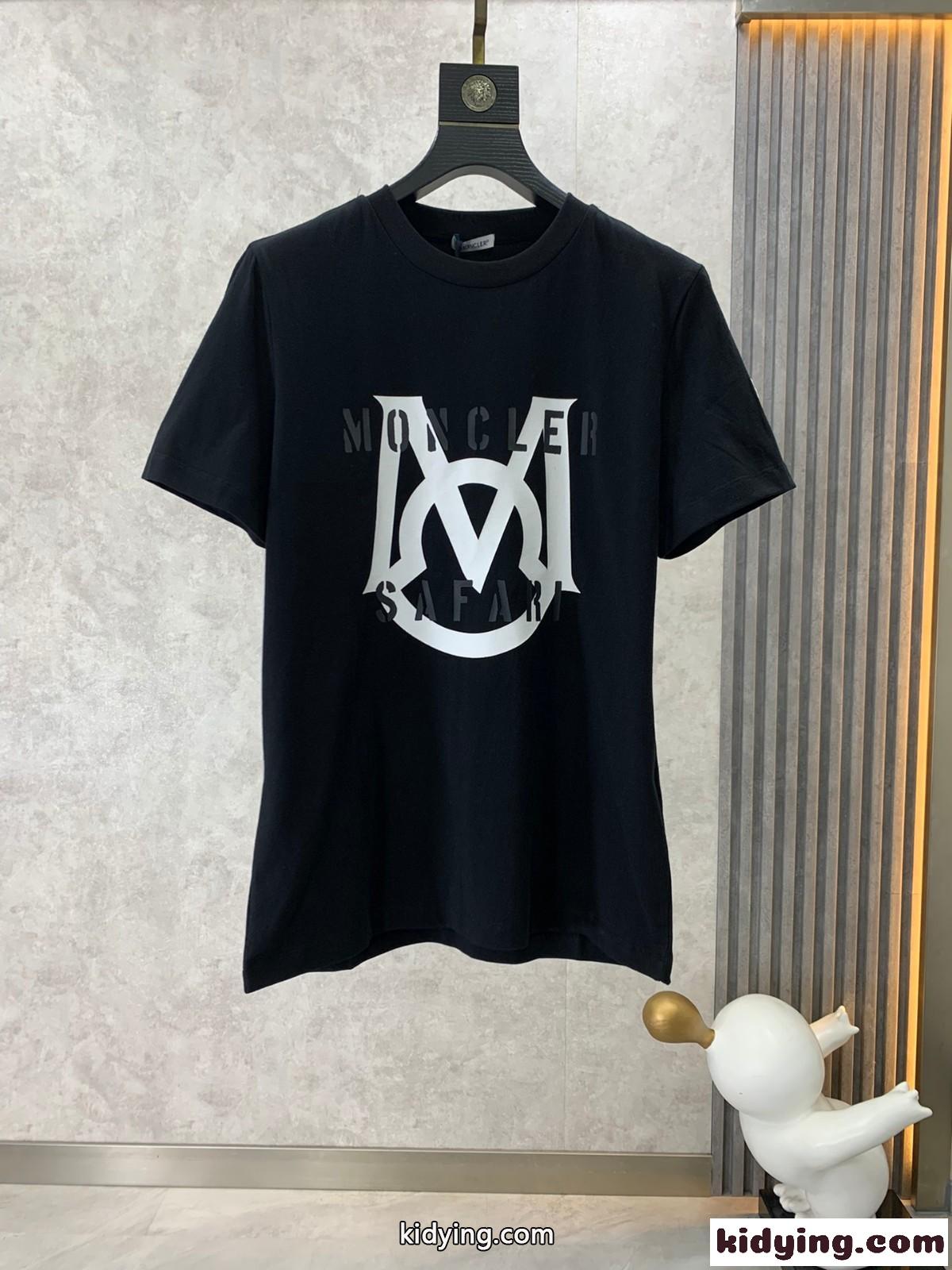 人気 ロゴプリント コットン 半袖 トップス モンクレール Tシャツ コピー メンズ-5