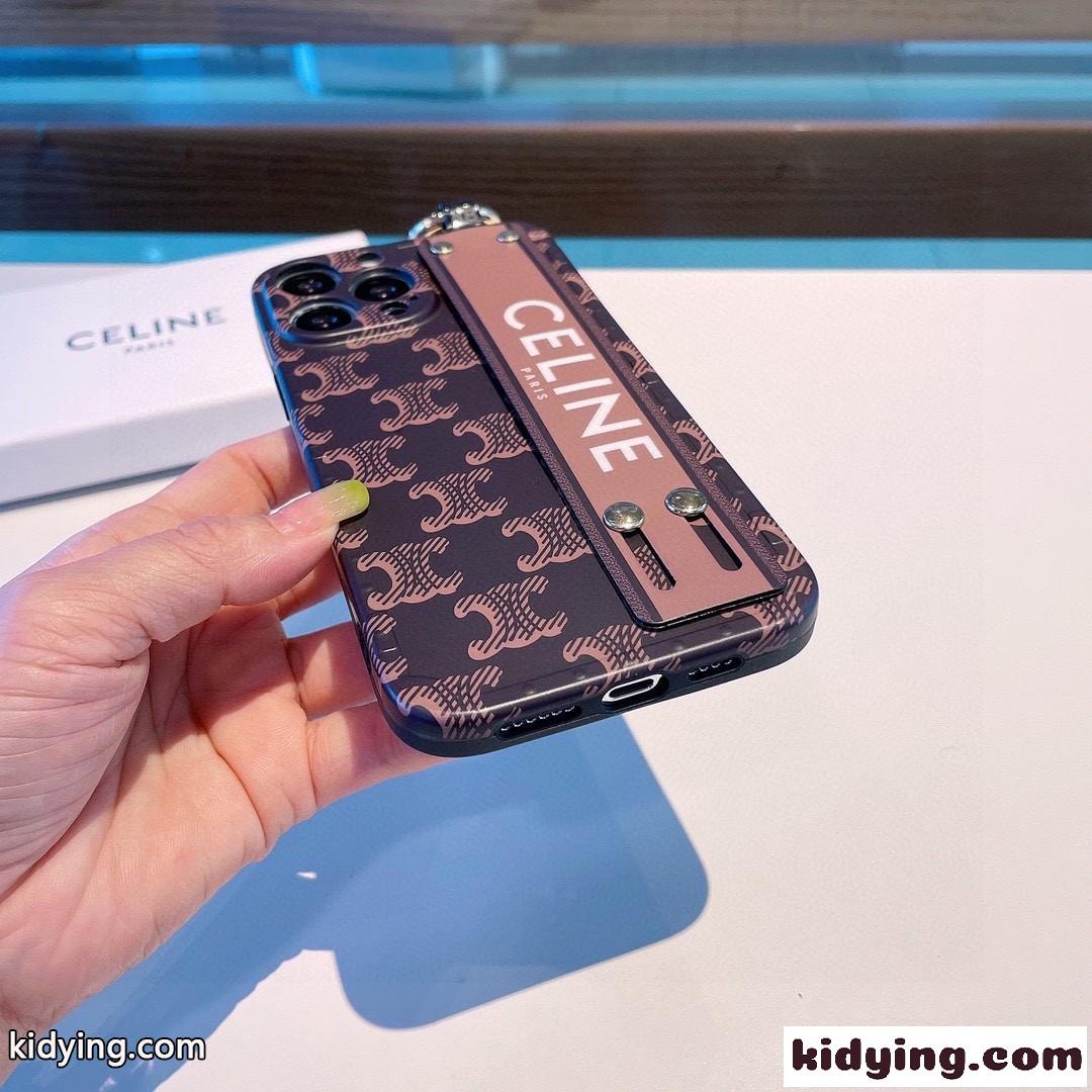 バンドホルダー付き セリーヌ アイフォンケース コピー iPhone 14 ケース スマホケース-1