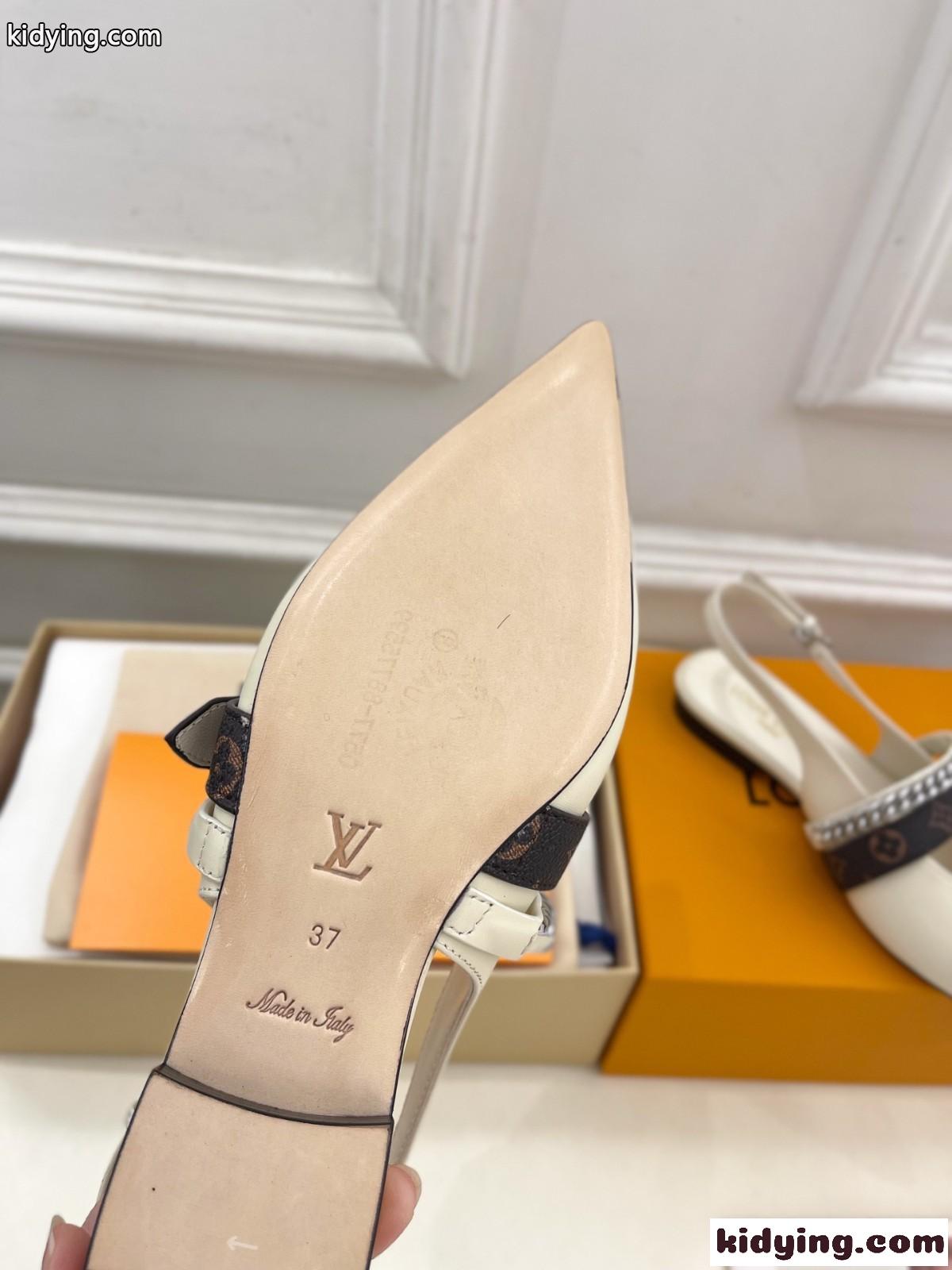 LV バイブ バレリーナ ルイ・ヴィトン シューズ スーパーコピー ホワイト-4