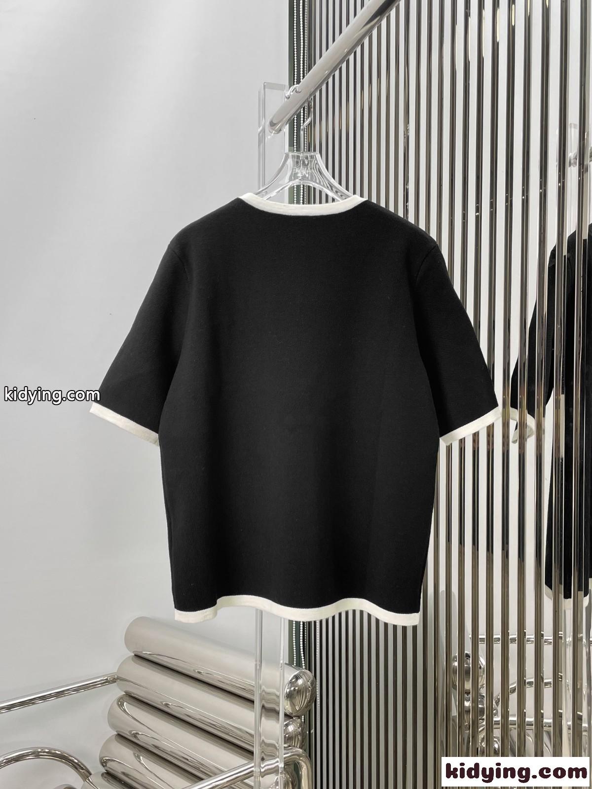 定番 配色 クルーネック 半袖 ニット トップス グッチ ニット コピー レディース ファッション-2