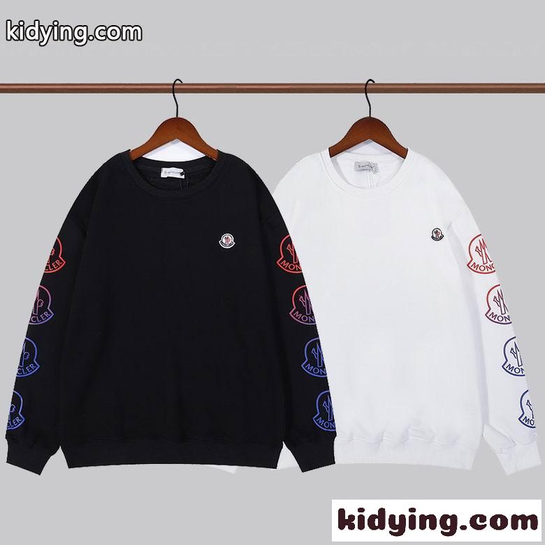 合わせやすい カジュアル 春 トップス 定番 ロゴ 人気 クルーネック モンクレール 長袖tシャツ コピー-0