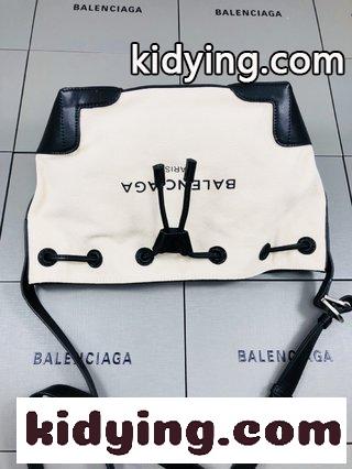 バレンシアガ バック 安い 春夏の新型NAVY CABASの子母レジ袋は,口に耐摩耗性のある綿質帆布の牛革飾る コピー-4