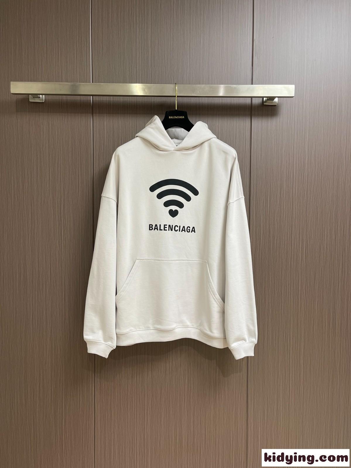 LO_VE HOODIE オーバーサイズ バレンシアガ パーカー コピー ユニセックス ホワイト-0