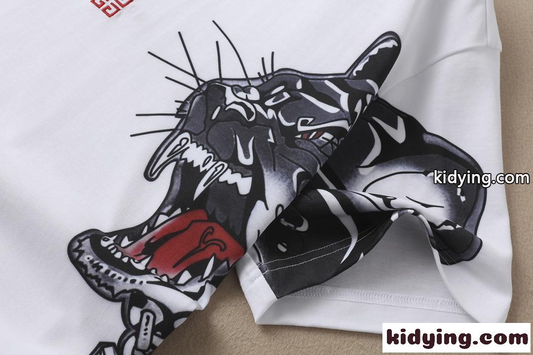 高品質 かっこいい 春夏 ストリート メンズ 半袖 トップス ジバンシィ Tシャツ コピー 着心地いい おしゃれ 白 ホワイト-4