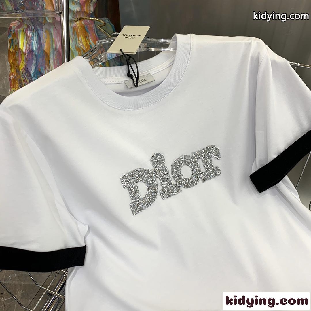 春夏新作 ベーシック 定番 3色 クリスチャン・ディオール 半袖tシャツ コピー ラウンドネック プルオーバー-4