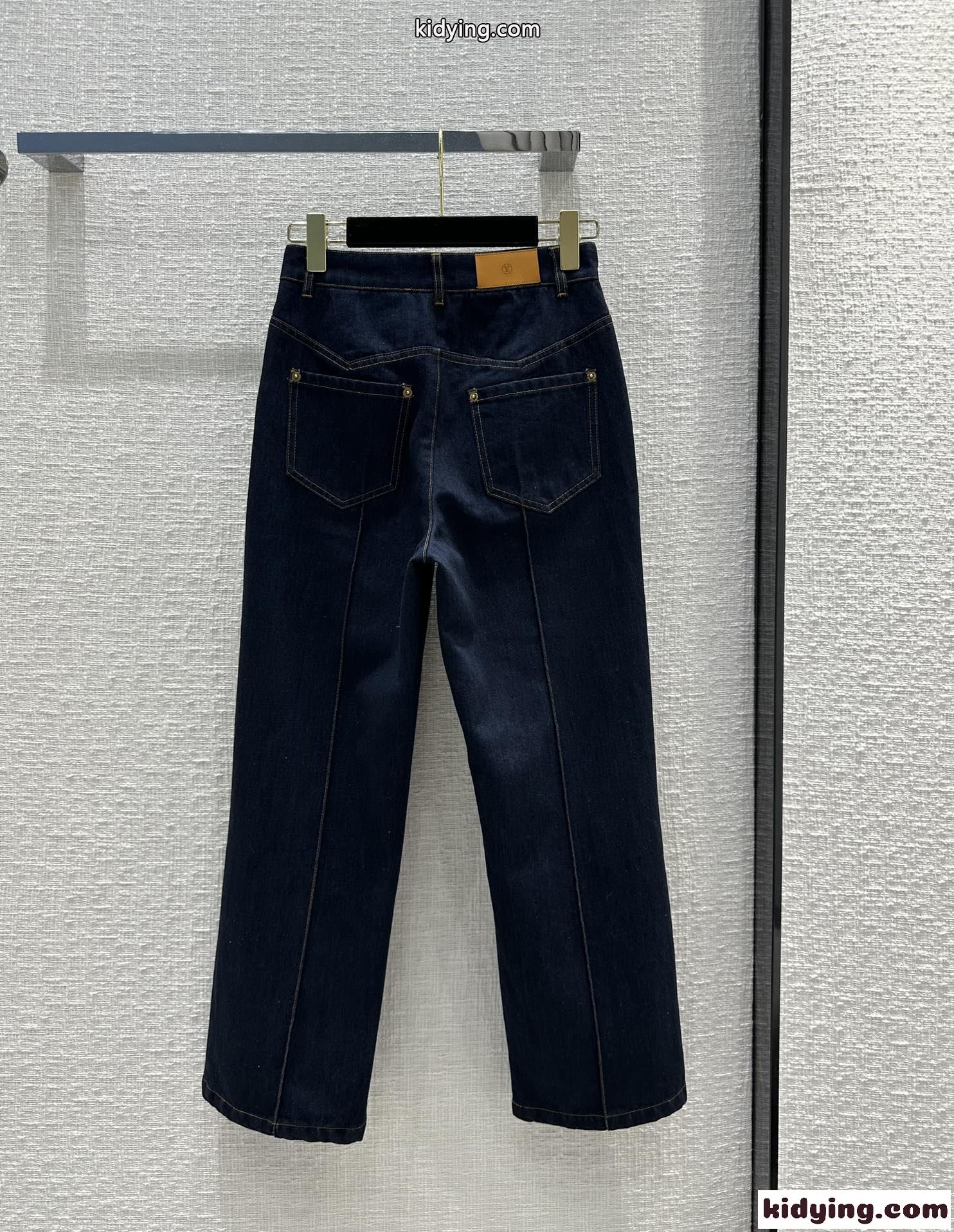 2023SS&おしゃれ ルイヴィトン クロップド ジーンズ コピー デニムパンツ-4