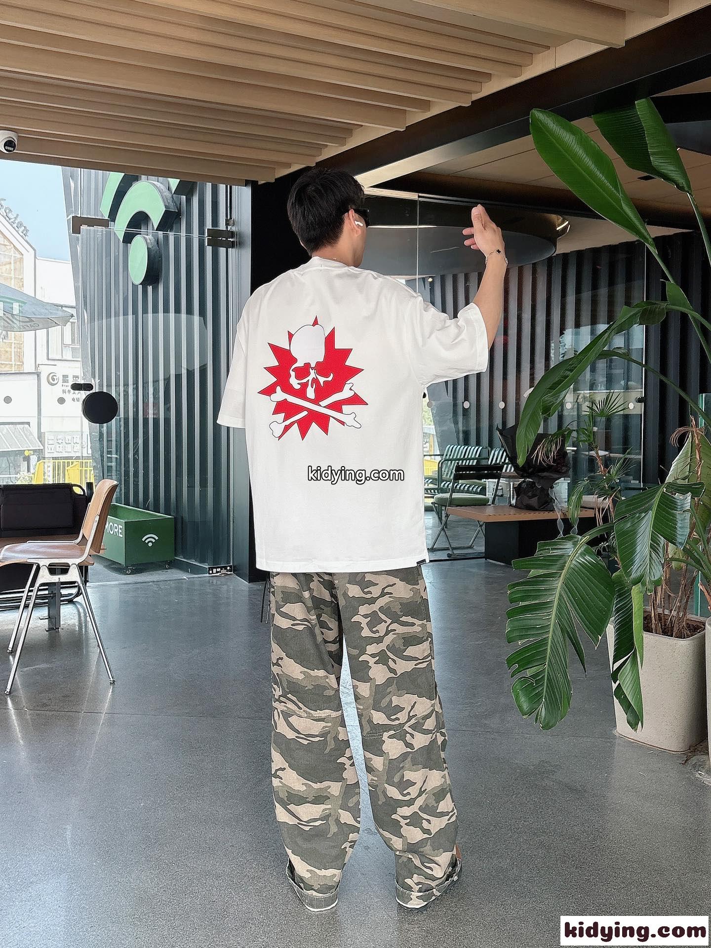オーバーサイズ マスターマインド・ジャパン Tシャツ コピー コットン 半袖Tシャツ ホワイト-4