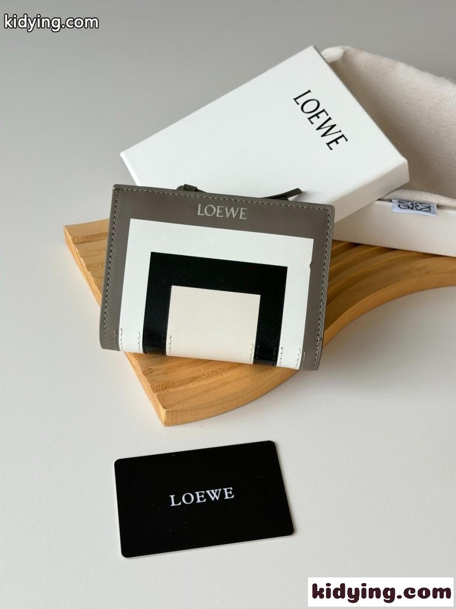 ロエベ 財布 スーパーコピー LOEWE x Albers コンパクトウォレット 二つ折り財布-0