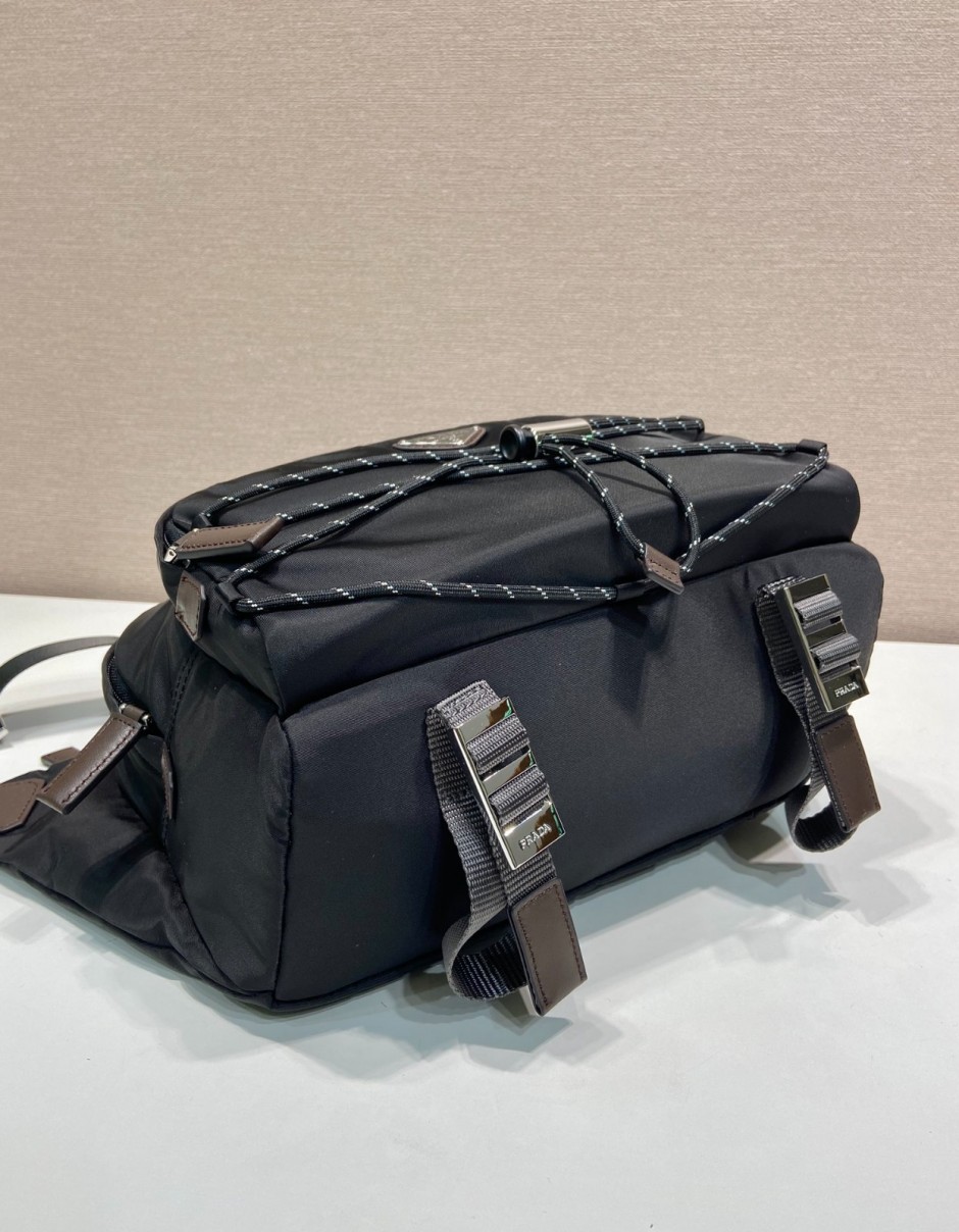 プラダ スピードロック Re-Nylon レザー ショルダーバッグ スーパーコピー 2VH201 ブラック-1